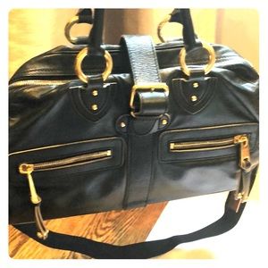 Marc Jacobs Classic satchel Black w Gold details